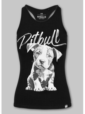 PITBULL PITBULL Tank top Puppy Czarny Regular Fit
