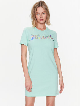 Just Cavalli Just Cavalli Hétköznapi ruha 74PBOG00 Zöld Regular Fit