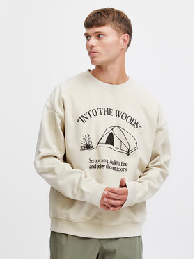 Solid Solid Μπλούζα 21108021 Μπεζ Regular Fit
