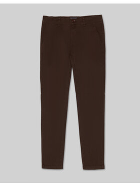 Borgio Borgio Spodnie materiałowe menfi Brązowy Slim Fit