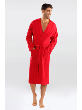 DKaren Lingerie DKaren Lingerie Szlafrok Harry Męska Czerwony