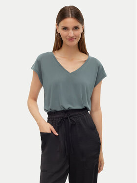 Vero Moda Vero Moda Marškinėliai Filli 10247666 Žalia Relaxed Fit