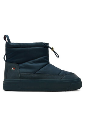 Tommy Hilfiger Tommy Hilfiger Čizme za snijeg Flag Nylon Mini Snowboot FW0FW08334 Tamnoplava