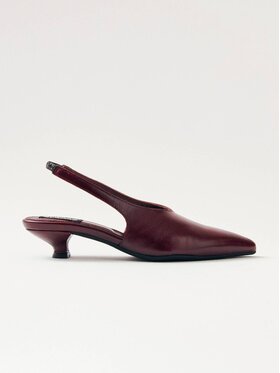 ALOHAS ALOHAS Sandały Eros Burgundy Leather Pumps Bordowy