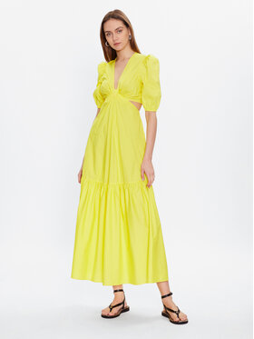 TWINSET TWINSET Sukienka letnia 231TT2044 Żółty Regular Fit
