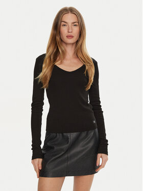 Calvin Klein Jeans Calvin Klein Jeans Bluză J20J224197 Negru Slim Fit