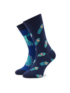 Funny Socks Funny Socks Visoke nogavice Unisex Peacooks SM1/65 Mornarsko modra