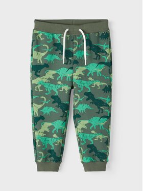 NAME IT NAME IT Teplákové nohavice 13213229 Zelená Regular Fit