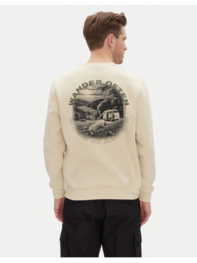 Hunter Hunter Majica dugih rukava May HARM0058251 Bež Relaxed Fit