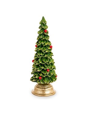 MIAhome MIAhome Figurka choinka ze złotą podstawą CHRISTMAS TREE Zielony