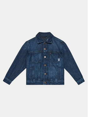 Tommy Hilfiger Tommy Hilfiger Džinsinė striukė Oversized Trucker Bleach KB0KB08135 Mėlyna Regular Fit