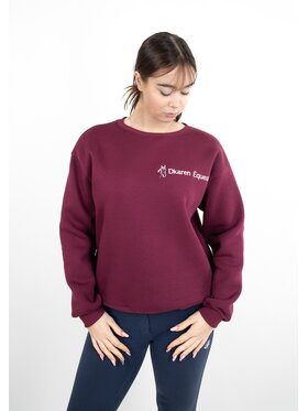 DKaren Sport DKaren Sport Bluza EQ001 Bordowy Classic Fit