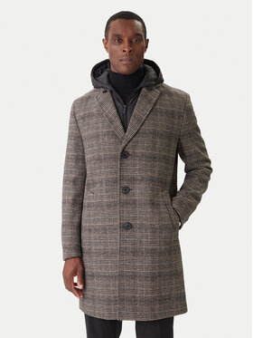 KARL LAGERFELD KARL LAGERFELD Palton de lână 455733 554755 Gri Regular Fit