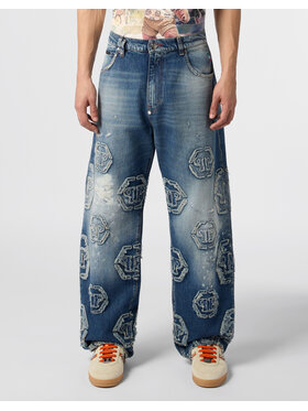 PHILIPP PLEIN PHILIPP PLEIN Jeansy 28973 Niebieski Loose Fit