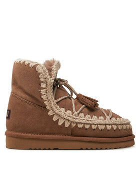 Mou Mou Μπότες Χιονιού Eskimo Scoubidoo Lace FW101124A Καφέ