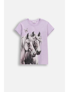 Coccodrillo Coccodrillo T-Shirt WC6143202VGA-016 Fioletowy Regular Fit