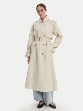 Tommy Hilfiger Tommy Hilfiger Trench WW0WW50627 Écru Oversize