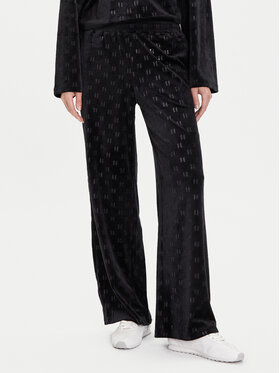 KARL LAGERFELD KARL LAGERFELD Bavlnené nohavice A4W44008 Čierna Regular Fit