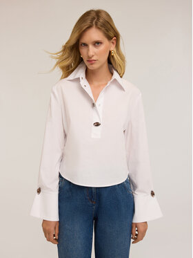 Motivi Motivi Blusa 2723Q001882N011 Bianco Over Fit
