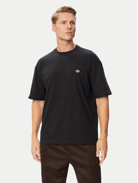 adidas adidas Tričko Trefoil Essentials IA7532 Čierna Loose Fit
