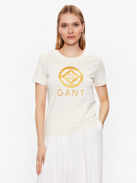 Gant Gant T-shirt Rope Icon 4200227 Beige Regular Fit