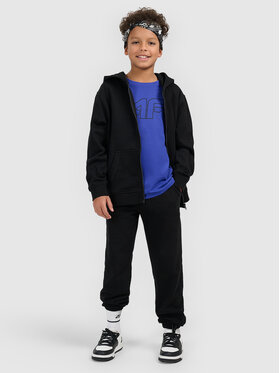 4F 4F Mikina BASIC+ Čierna Oversize