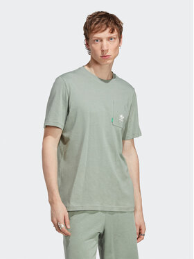 adidas adidas T-shirt Essentials+ Made With Hemp T-Shirt HR2955 Vert Regular Fit