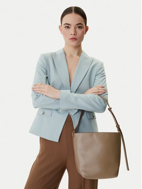 Calvin Klein Calvin Klein Handtasche Emblem Aop Medium Bucket LV04F3365G Beige