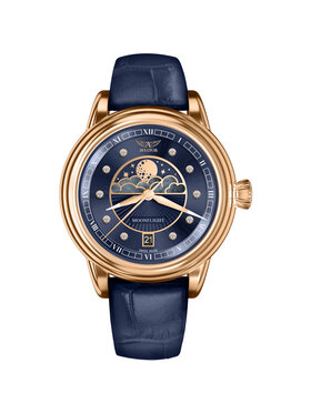 Aviator Aviator Zegarek V.1.33.2.380.4 Niebieski