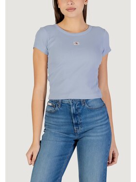 Calvin Klein Jeans Calvin Klein Jeans T-shirt A- WOVEN LABEL 2X2 R Blu Shirt Fit