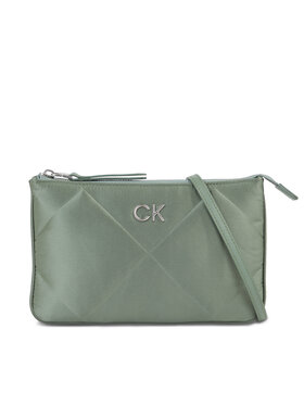 Calvin Klein Calvin Klein Handtasche Re-Lock Quilt Crossbody - Satin K60K611299 Grün