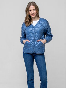 Perso Perso Prechodná bunda BLE260048F Modrá Regular Fit