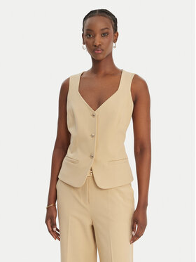 Guess Guess Vestă elegantă W6GH49 W1895 Bej Slim Fit