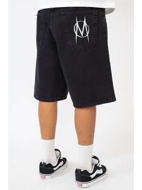 Mercur Mercur Szorty jeansowe Monument Czarny Loose Fit