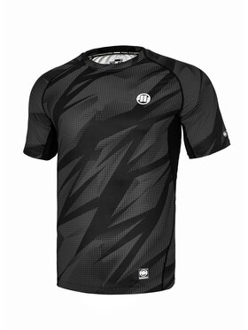 PITBULL PITBULL Koszulka techniczna Rashguard Dot Camo II L Szary Slim Fit