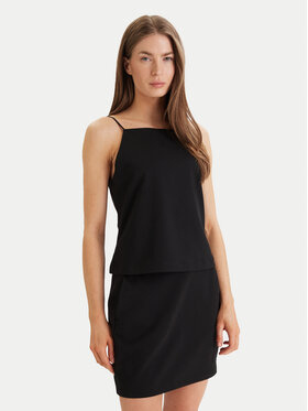 Calvin Klein Jeans Calvin Klein Jeans Top Ponte LV044F206G Schwarz Slim Fit