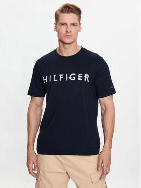 Tommy Hilfiger Tommy Hilfiger T-Shirt MW0MW31518 Tmavomodrá Regular Fit