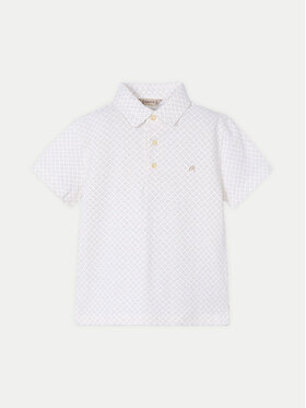 Mayoral Mayoral Тениска с яка и копчета 3101 Бежов Regular Fit