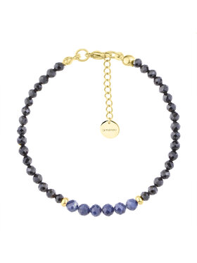 Manoki manoki Bransoletka BA1131GN Czarny
