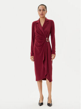 Joseph Ribkoff Joseph Ribkoff Koktel haljina 253145 Tamnocrvena Slim Fit