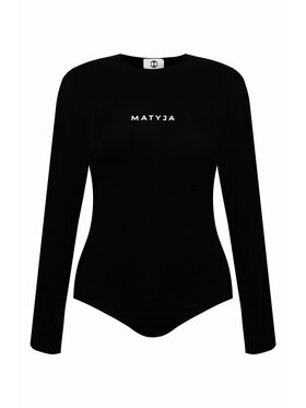 Magda Matyja Magda Matyja Body Amy Body Black Czarny Slim Fit