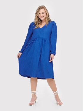 ONLY Carmakoma ONLY Carmakoma Vestito da giorno Nanna 15265672 Blu Regular Fit