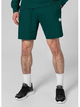 PITBULL PITBULL Szorty materiałowe Pique Rockey Zielony Regular Fit