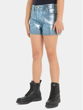 Calvin Klein Jeans Calvin Klein Jeans Шорти з тканини IG0IG02368 Голубий Relaxed Fit