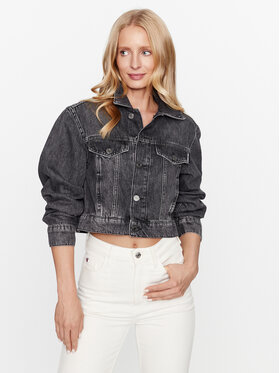 KARL LAGERFELD KARL LAGERFELD Дънково яке Reversible Printed 236W1403 Сив Regular Fit