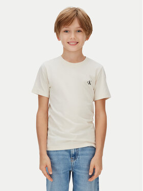 Calvin Klein Jeans Calvin Klein Jeans Póló szett Monologo IB0IB01093 Bézs Regular Fit