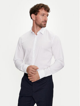 Calvin Klein Calvin Klein Marškiniai K10K113163 Balta Slim Fit