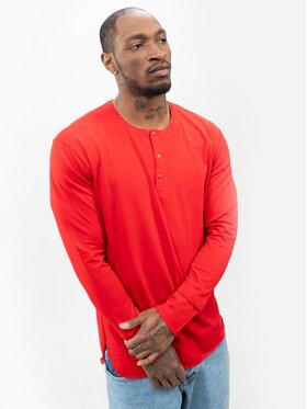 Machinist Machinist Longsleeve Longsleeve Męski Czerwony rozpinany na guziki S Czerwony Regular Fit