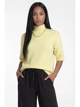 FIGL FIGL Sveter M1324 Žltá Loose Fit