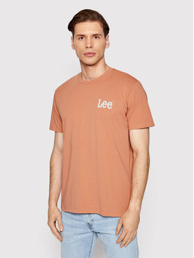Lee Lee T-shirt Wobbly Logo L65QAIUK 112145360 Rosso Regular Fit